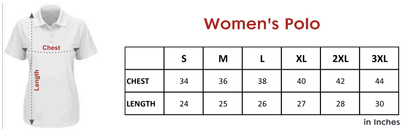 womens-polo tshirt-size-chart